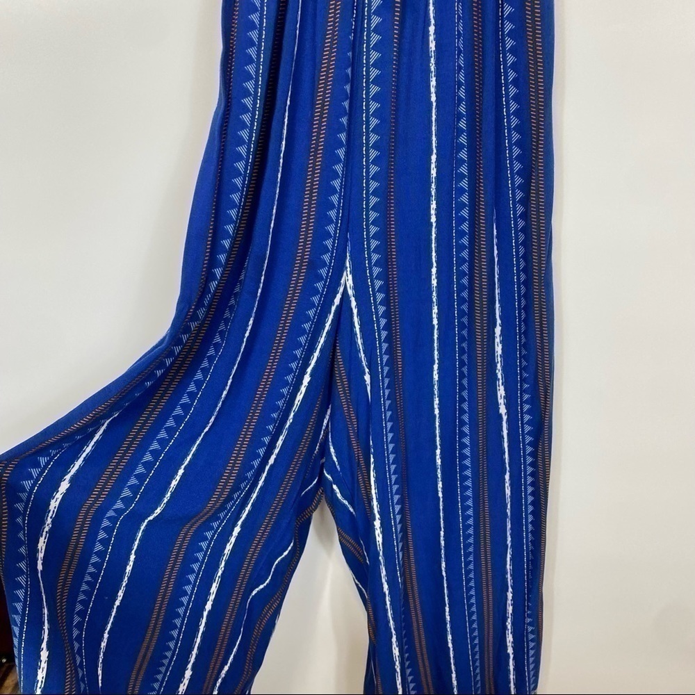 FLYING TOMATO Blue Stripe Jumpsuit - Picture 7 of 10